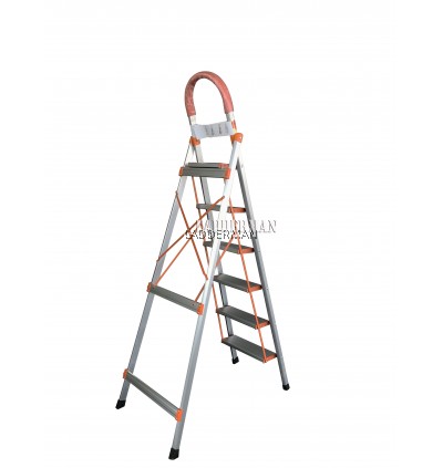 6 STEP HOUSEHOLD ALUMINIUM STEP LADDER WITH HAND GRIP HL006