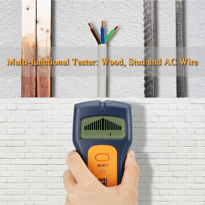 Stud Finder Scanner Multifunction Wall Scanner LCD Display Studs AC Voltage Live Wire Detector