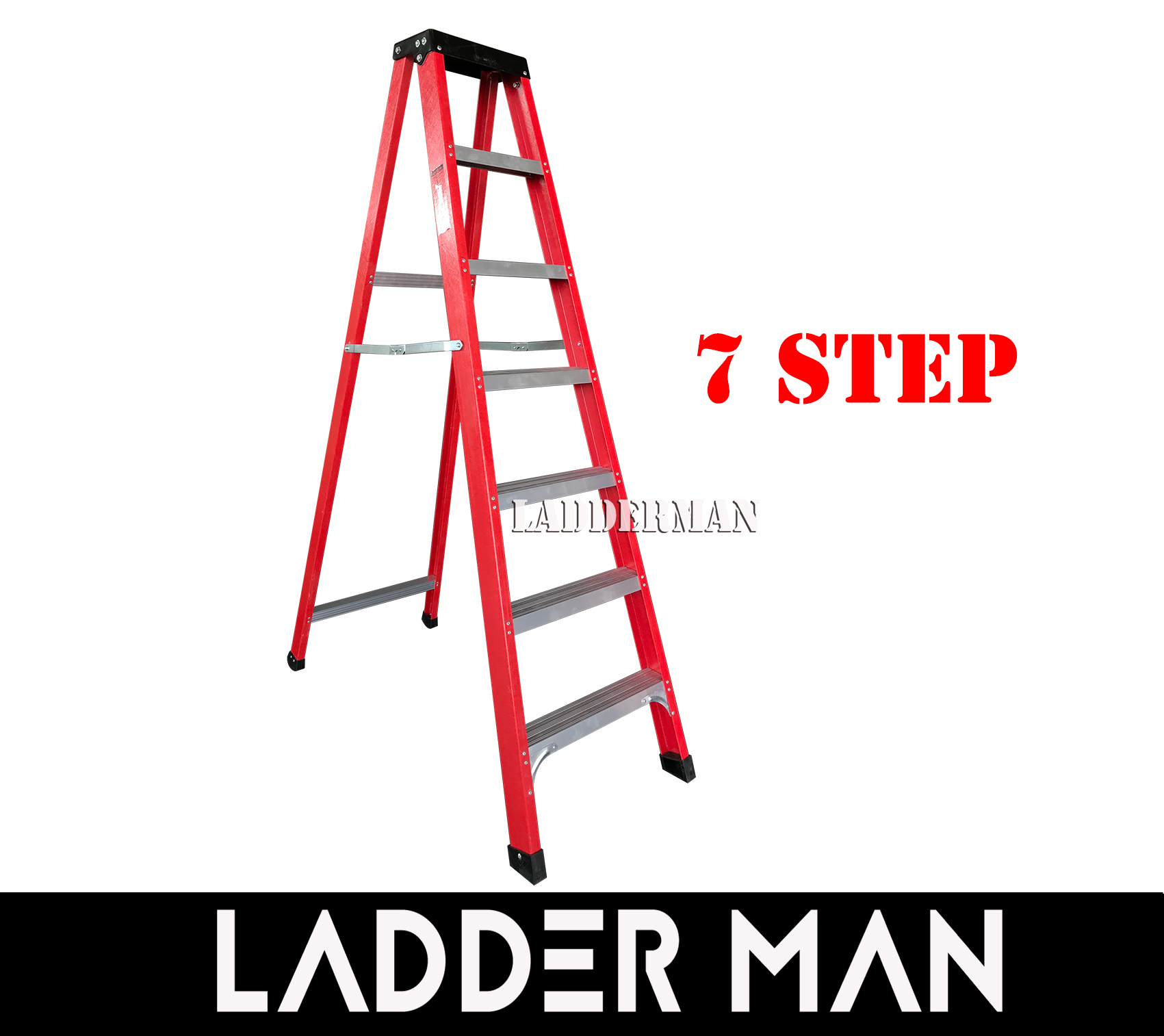 7 STEP FIBERGLASS SINGLE SIDED LADDER